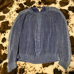 Vintage navy blue knit sweater (M)